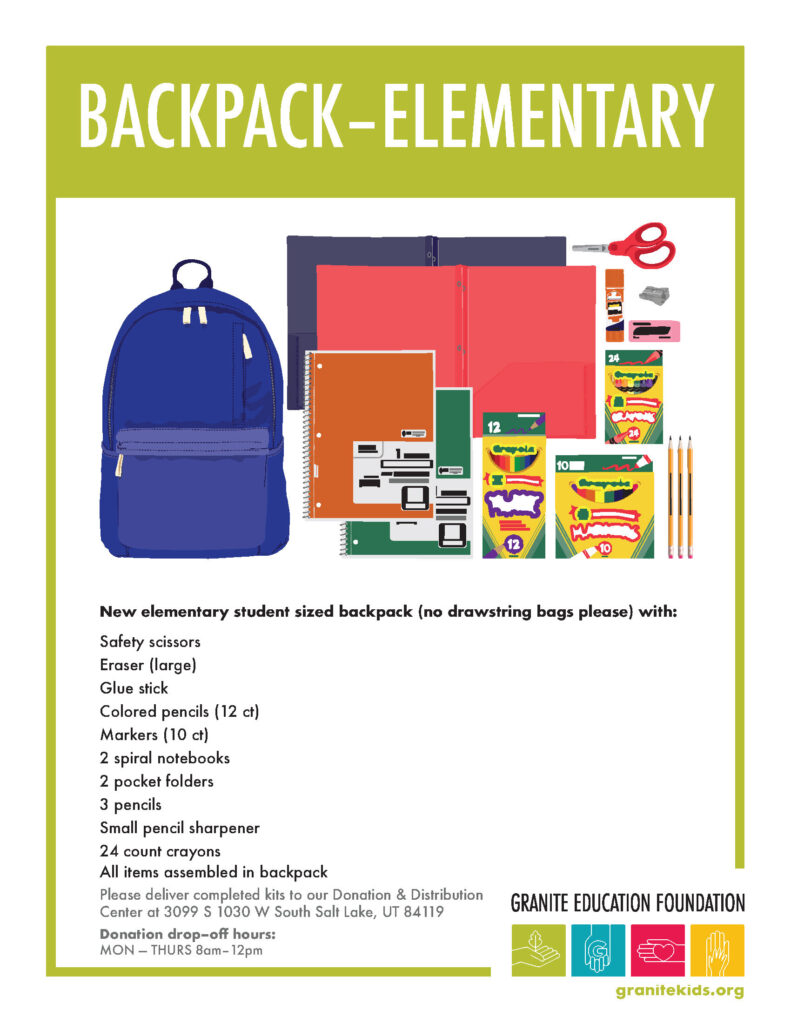 Backpack Kits, Elementary